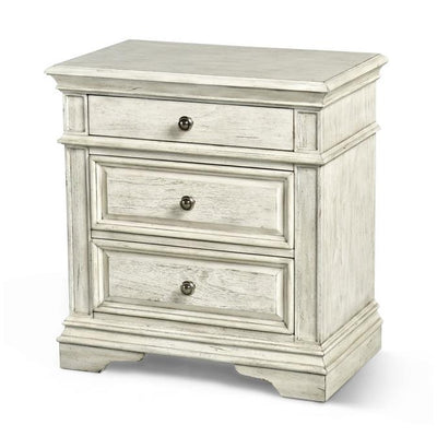  Steve Silver Furniture Highland Park 3-Drawer Nightstand HP900NSW IMAGE 1