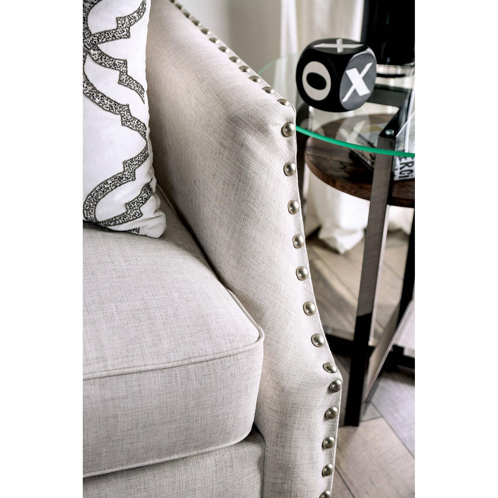  Furniture of America Phoibe Stationary Fabric Loveseat SM3078-LV IMAGE 4