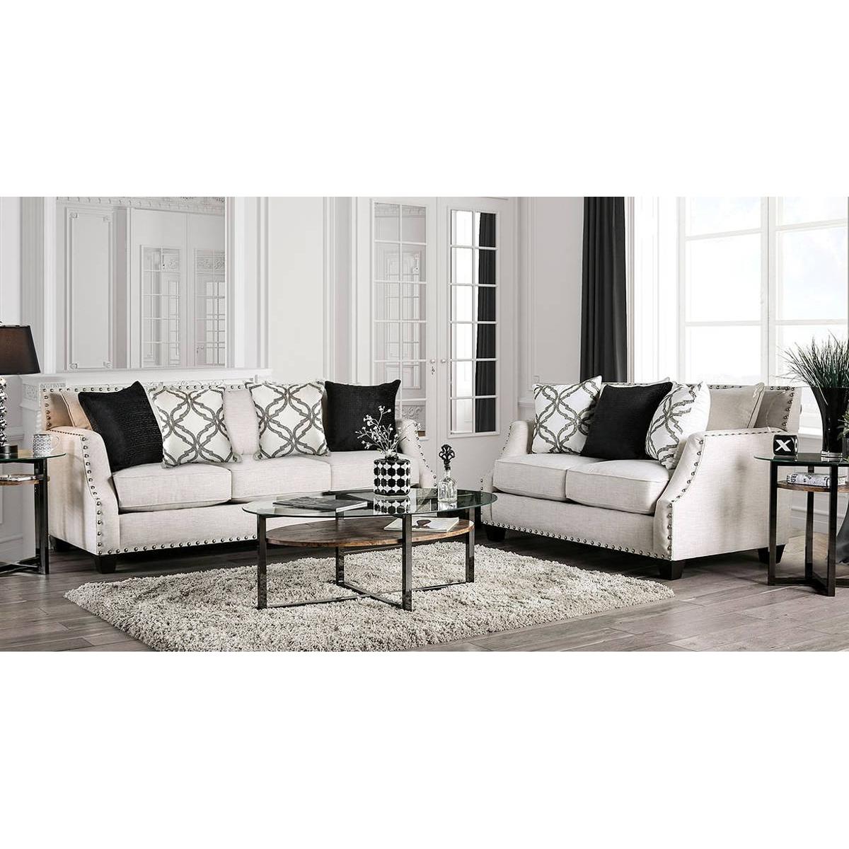  Furniture of America Phoibe Stationary Fabric Loveseat SM3078-LV IMAGE 8