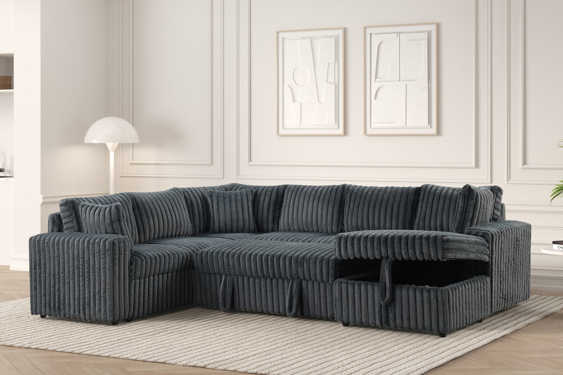 Empire Forever Teddy Sectional with Pull Out Bed