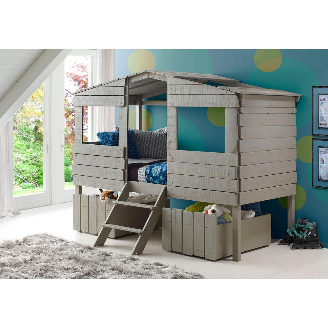  Donco Trading Company Kids Beds Loft Bed 1380-TLRG IMAGE 1