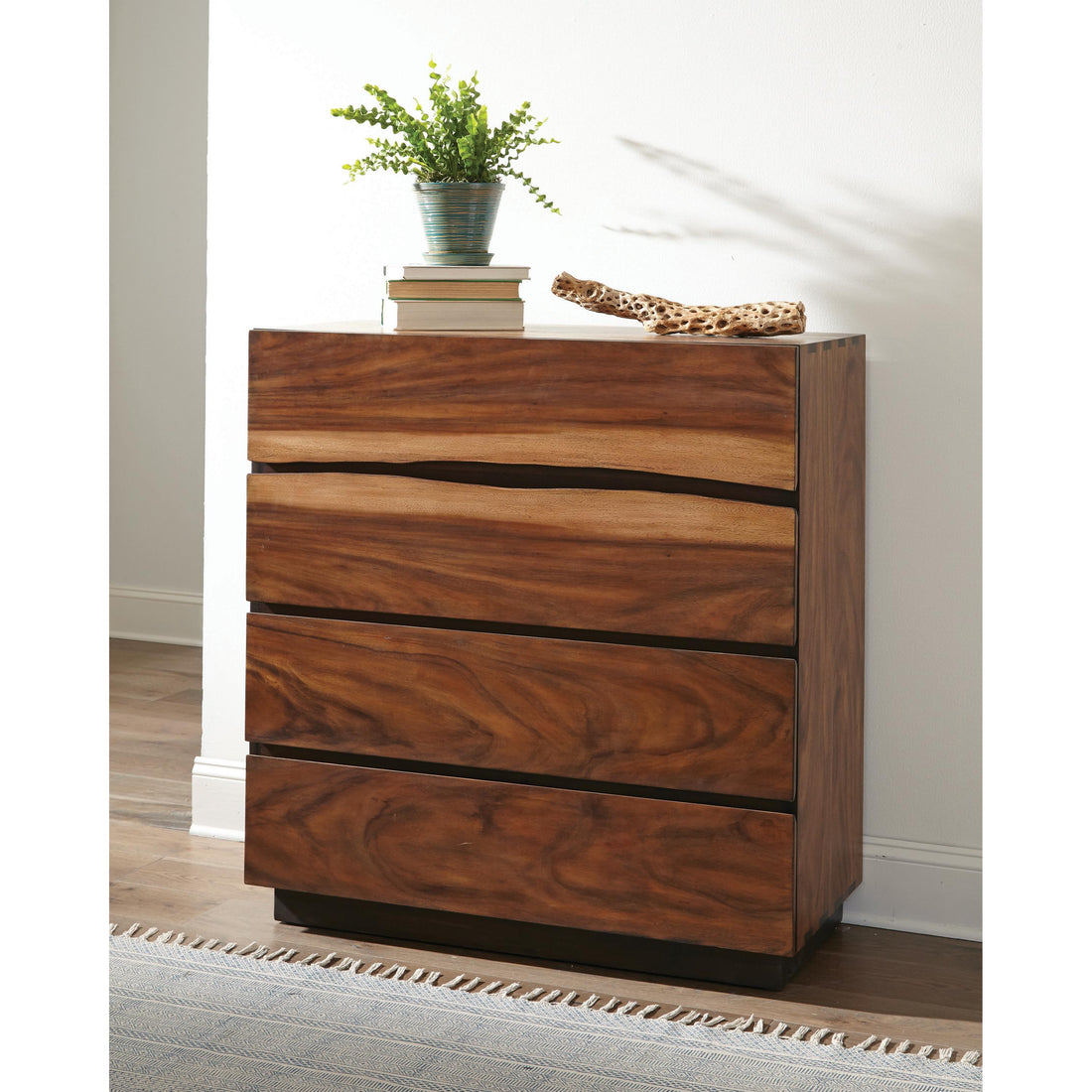  Coaster Furniture Winslow 223255 4-Drawer Bedroom Chest - Smokey Walnut IMAGE 1