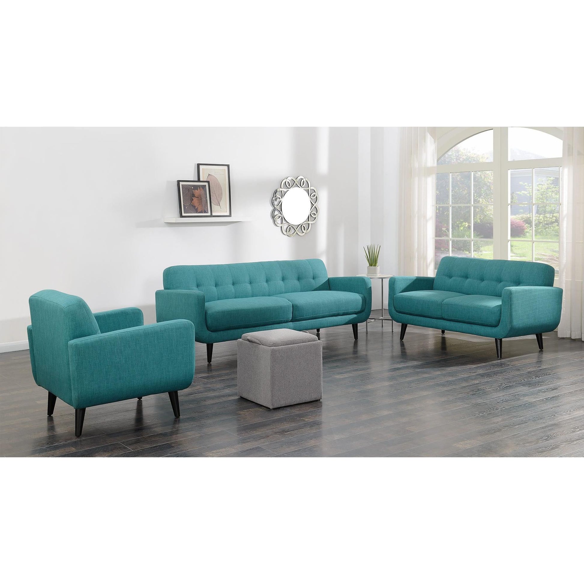  Elements International Hadley UHD087100 Chair - Heirloom Teal IMAGE 4