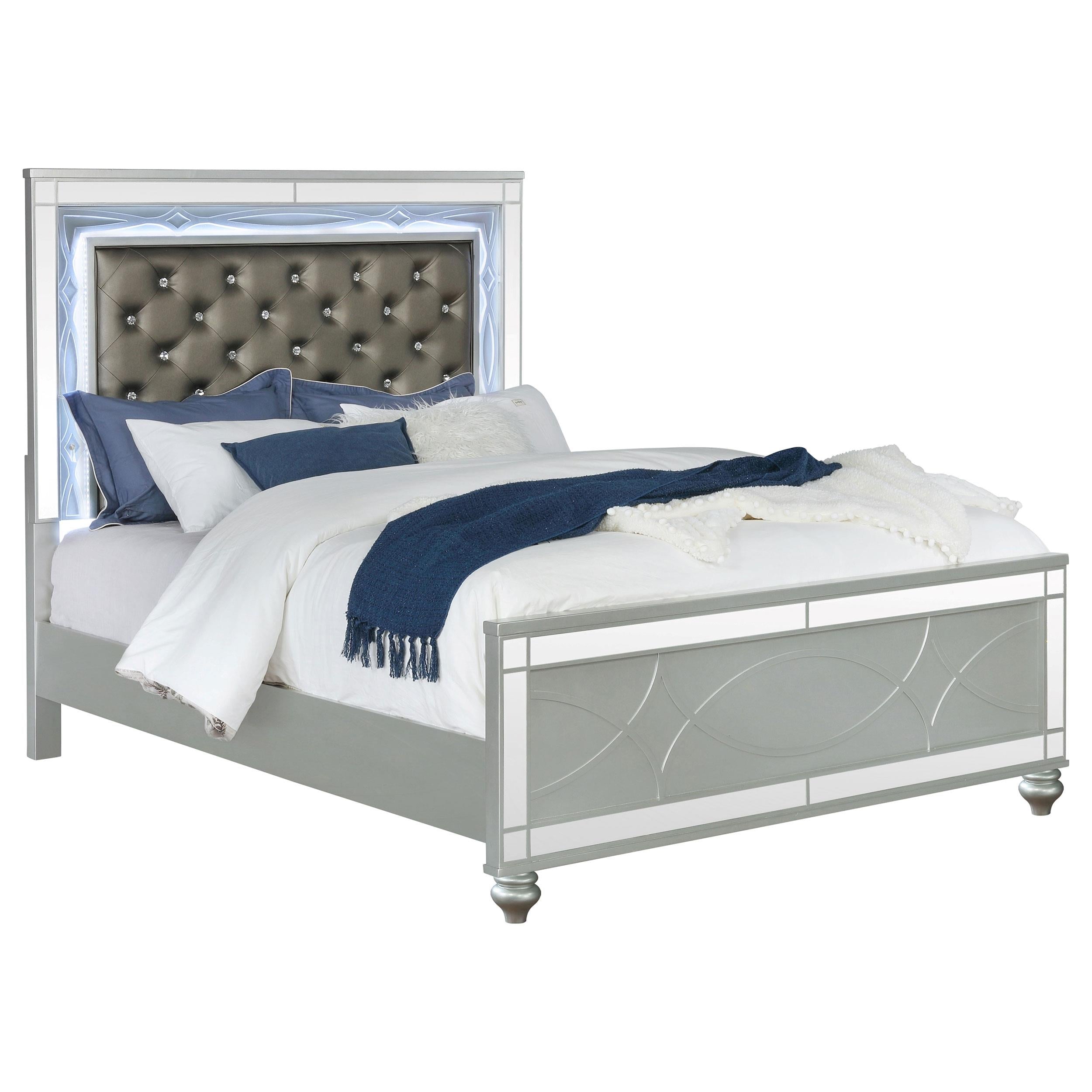  Size_Queen  -- Coaster Furniture Gunnison Upholstered Panel Bed IMAGE 2
