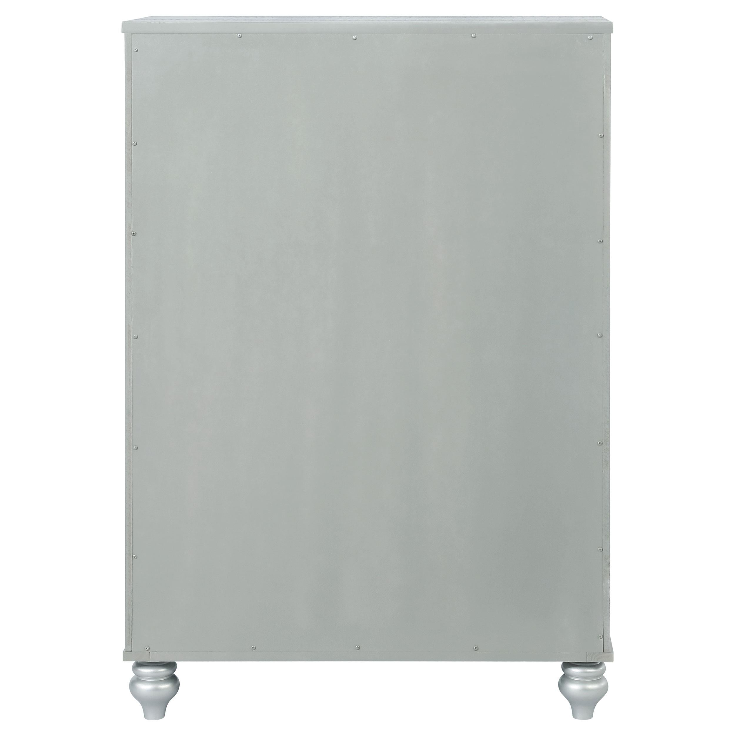  Coaster Furniture Gunnison 223215 5-Drawer Bedroom Chest - Silver Metallic IMAGE 6