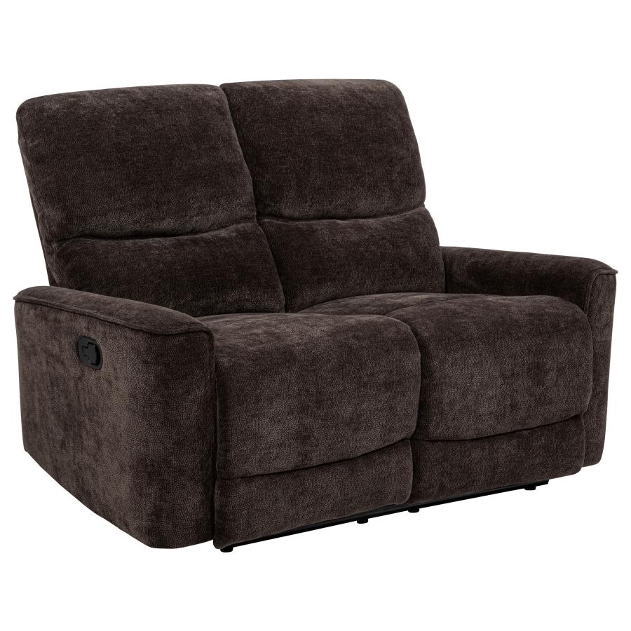 Coaster Furniture - 609571-S3 Reclining Sofa Set Dark Brown