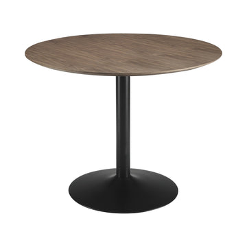  Coaster Furniture Cora 110280 Round 40-inch Wood Top Dining Table - Brown Walnut IMAGE 1