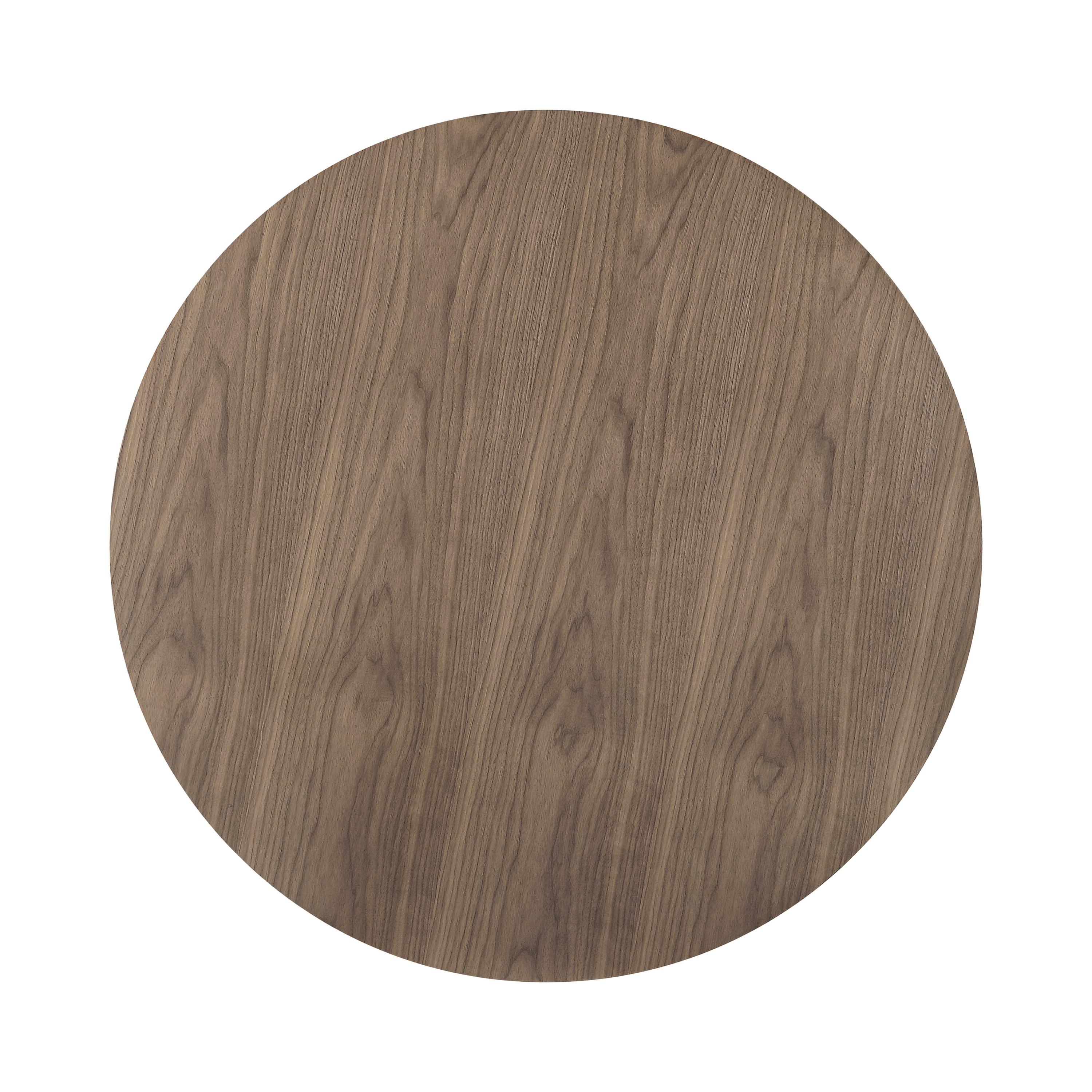  Coaster Furniture Cora 110280 Round 40-inch Wood Top Dining Table - Brown Walnut IMAGE 2