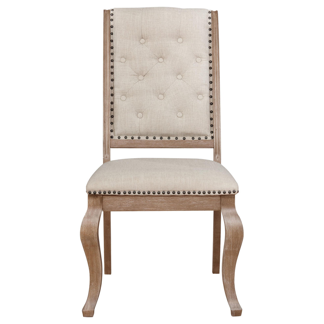  Coaster Furniture Brockway 110292 Upholstered Dining Chair - Barley Brown IMAGE 1