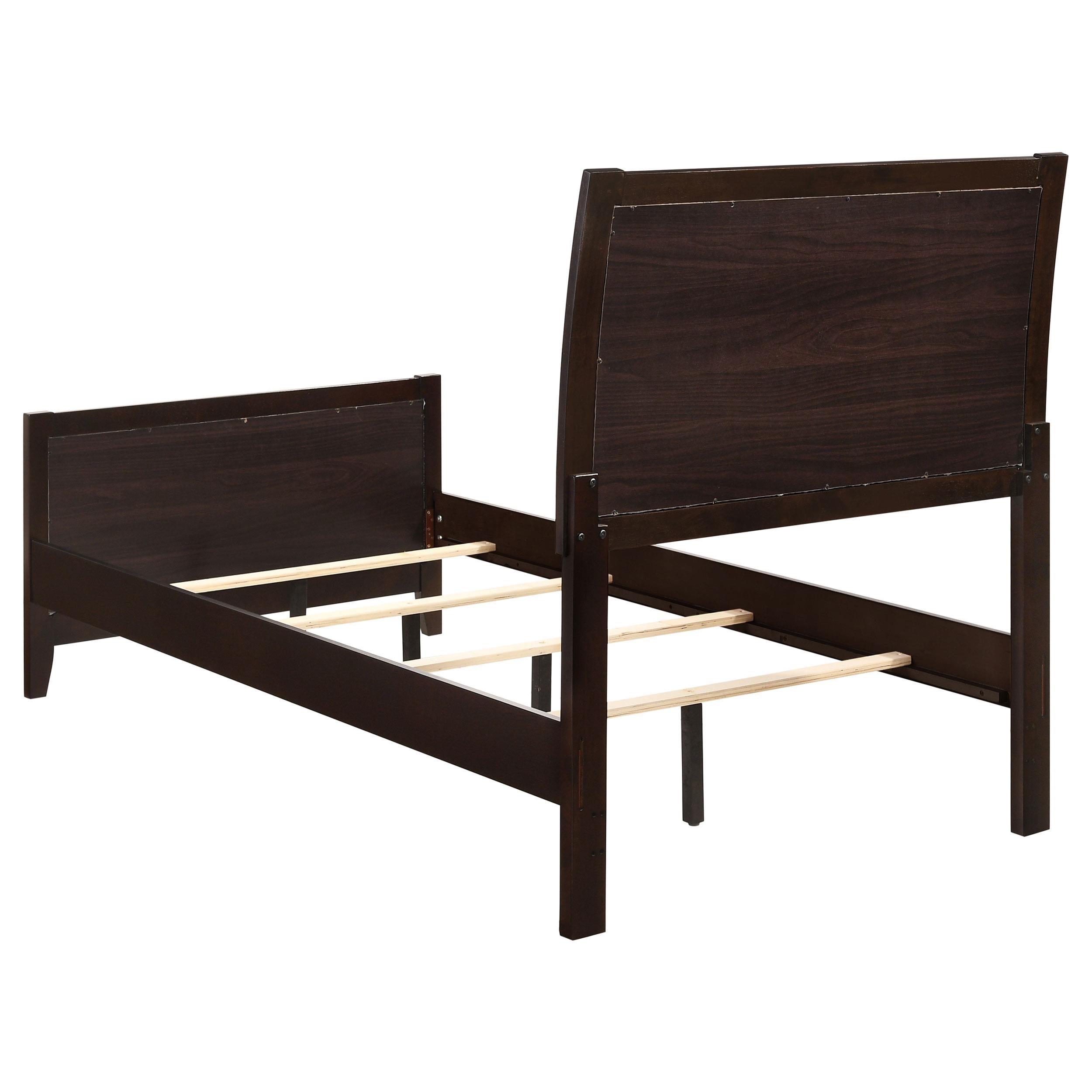  Size_Twin  -- Carlton 202091T Wood Twin Panel Bed - Cappuccino IMAGE 3