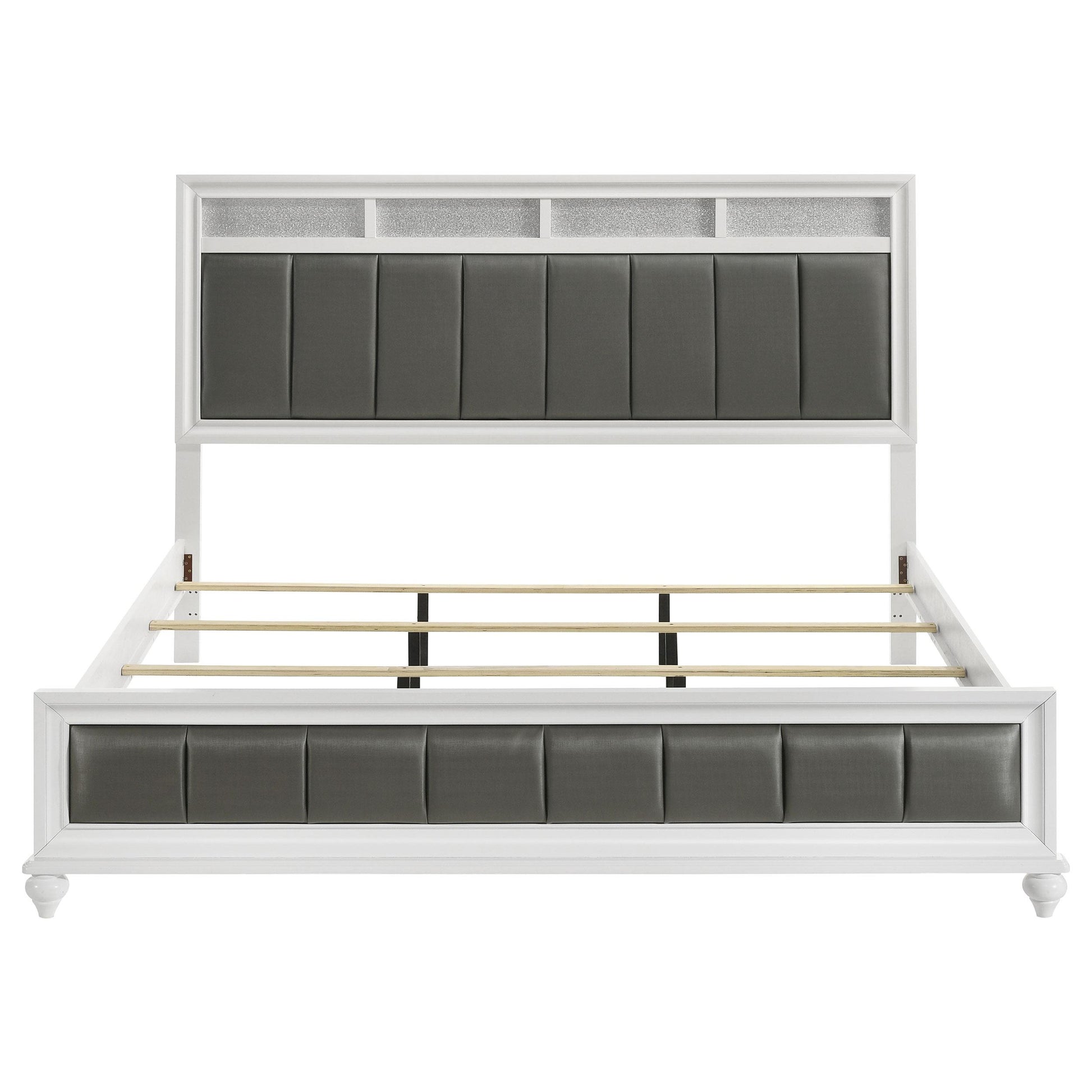  Size_King  -- Coaster Furniture Barzini Upholstered Panel Bed IMAGE 3