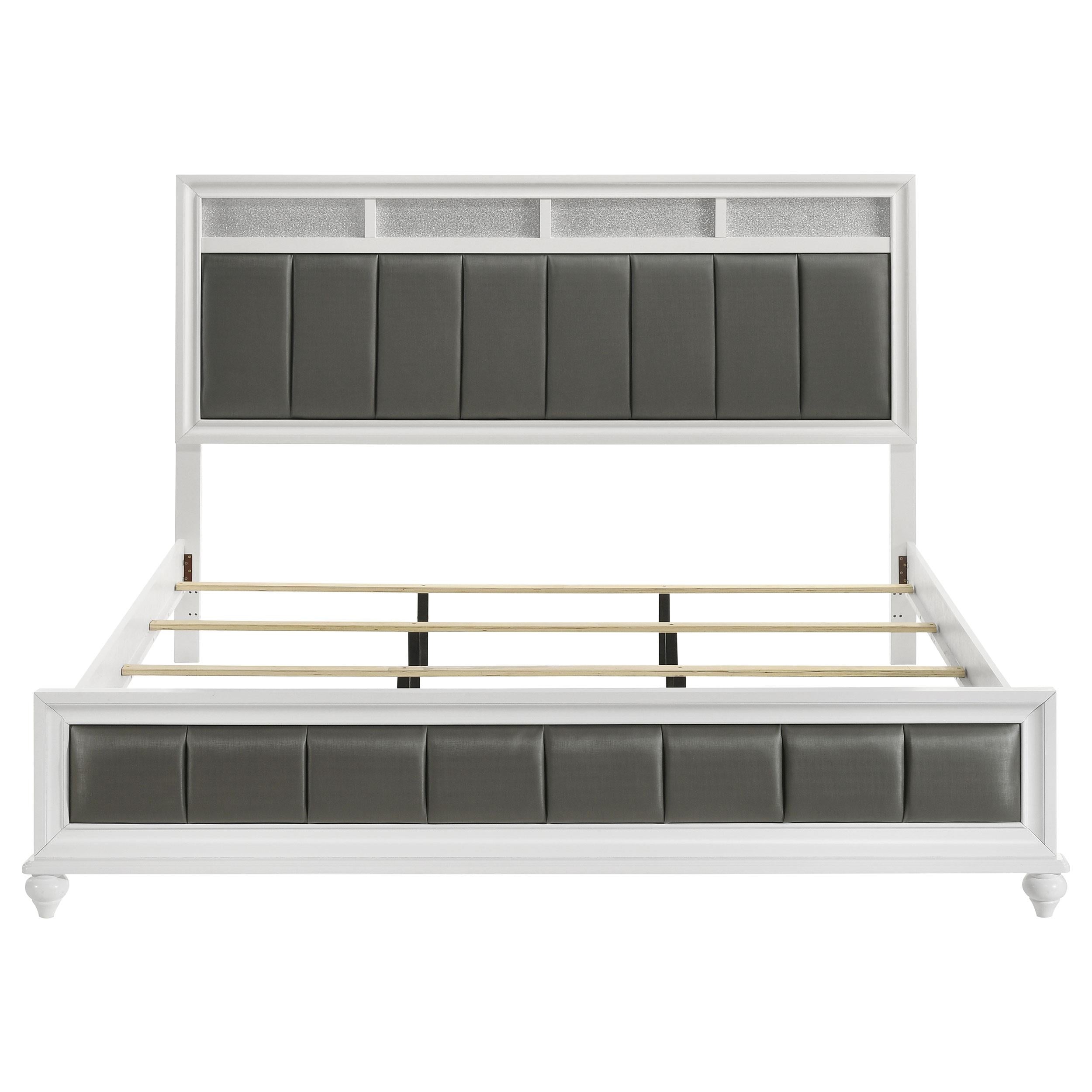  Size_King  -- Coaster Furniture Barzini Upholstered Panel Bed IMAGE 3