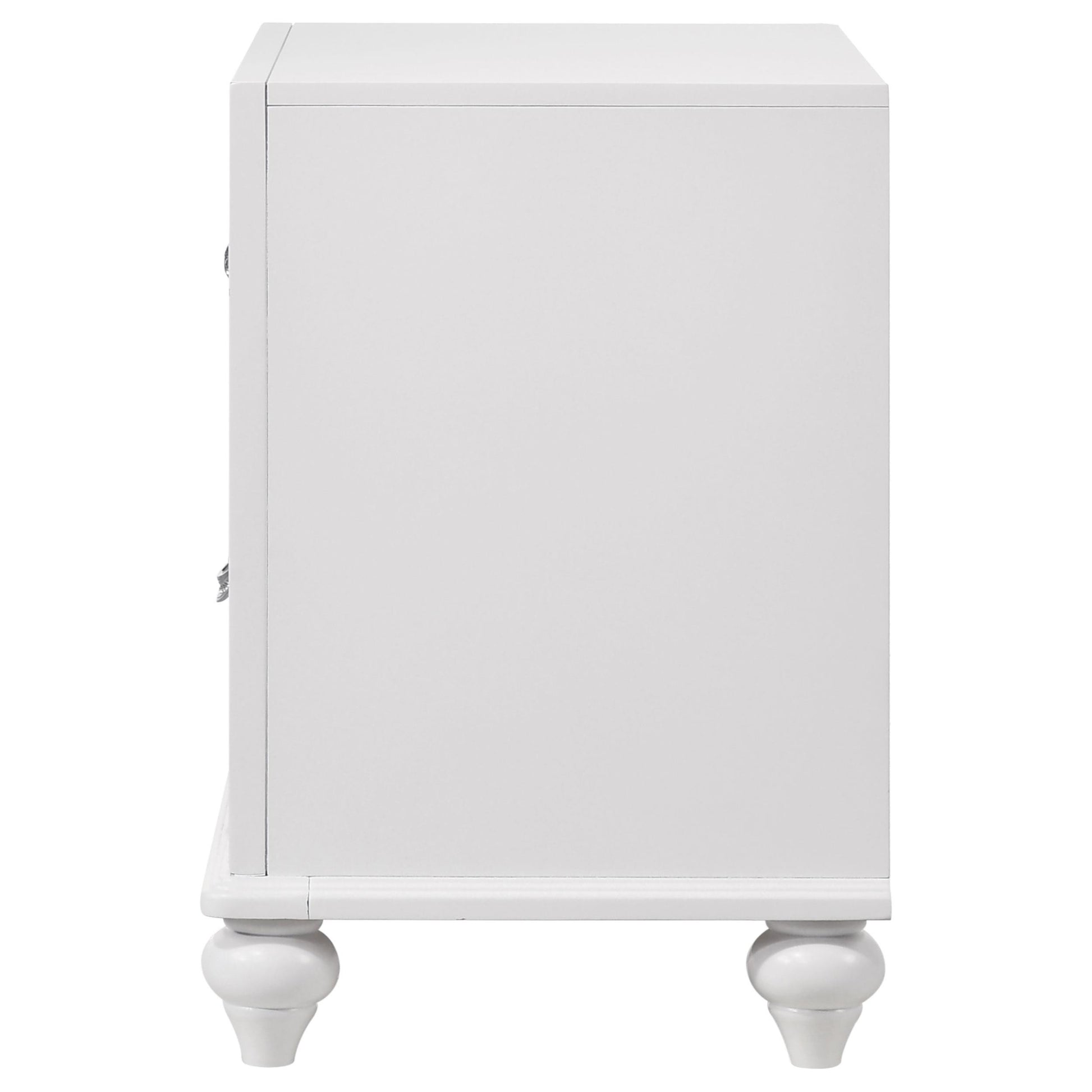  Coaster Furniture Barzini 205892 2-Drawer Nightstand - White IMAGE 4