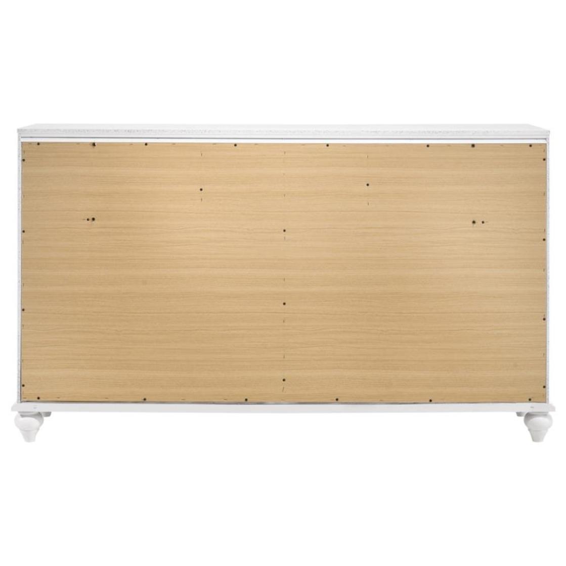  Coaster Furniture Barzini 205893 7-Drawer Dresser - White IMAGE 3