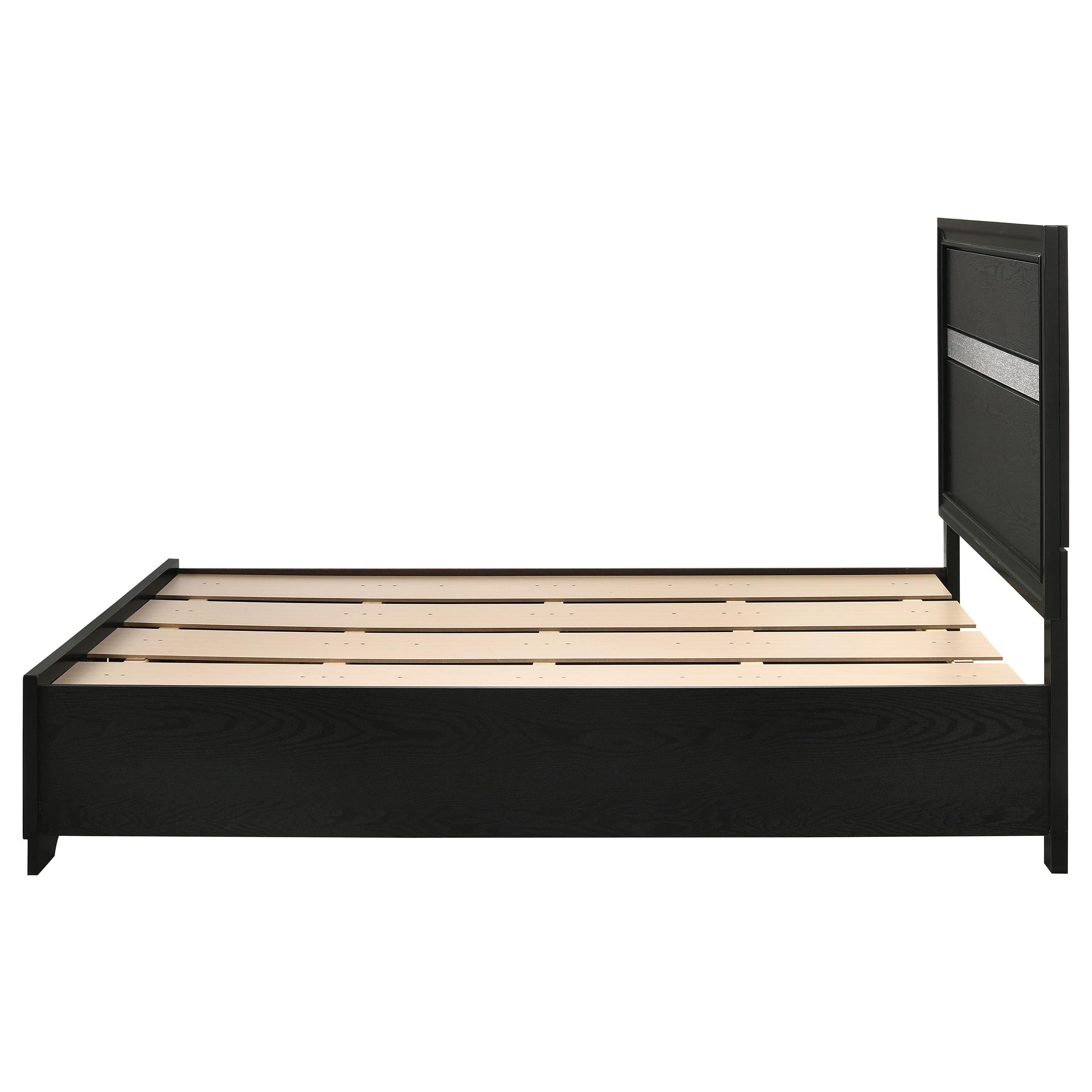  Size_Full  -- Miranda 206361F 51-inch Wood Full Storage Panel Bed - Black IMAGE 5