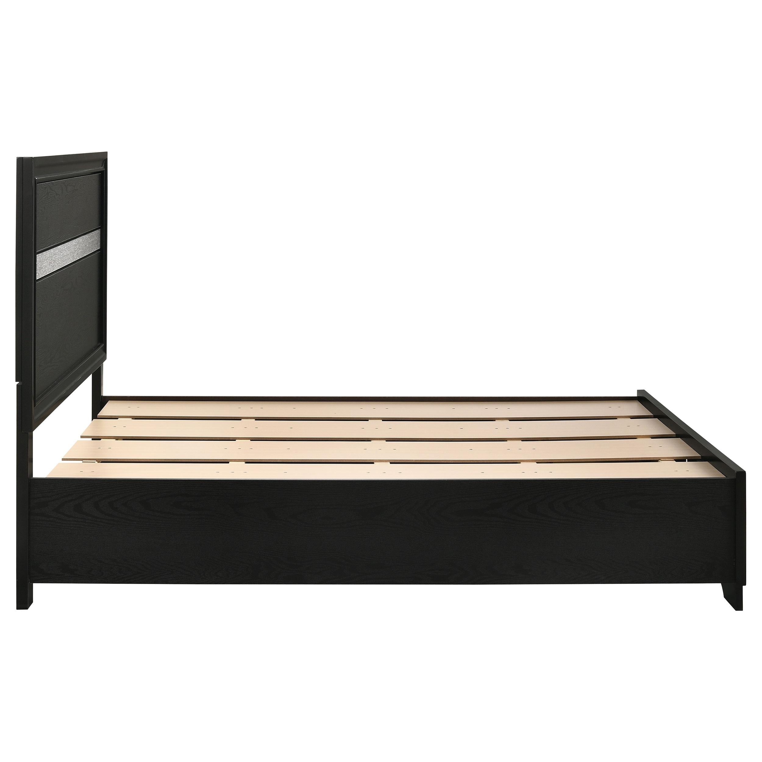  Size_Full  -- Miranda 206361F 51-inch Wood Full Storage Panel Bed - Black IMAGE 9