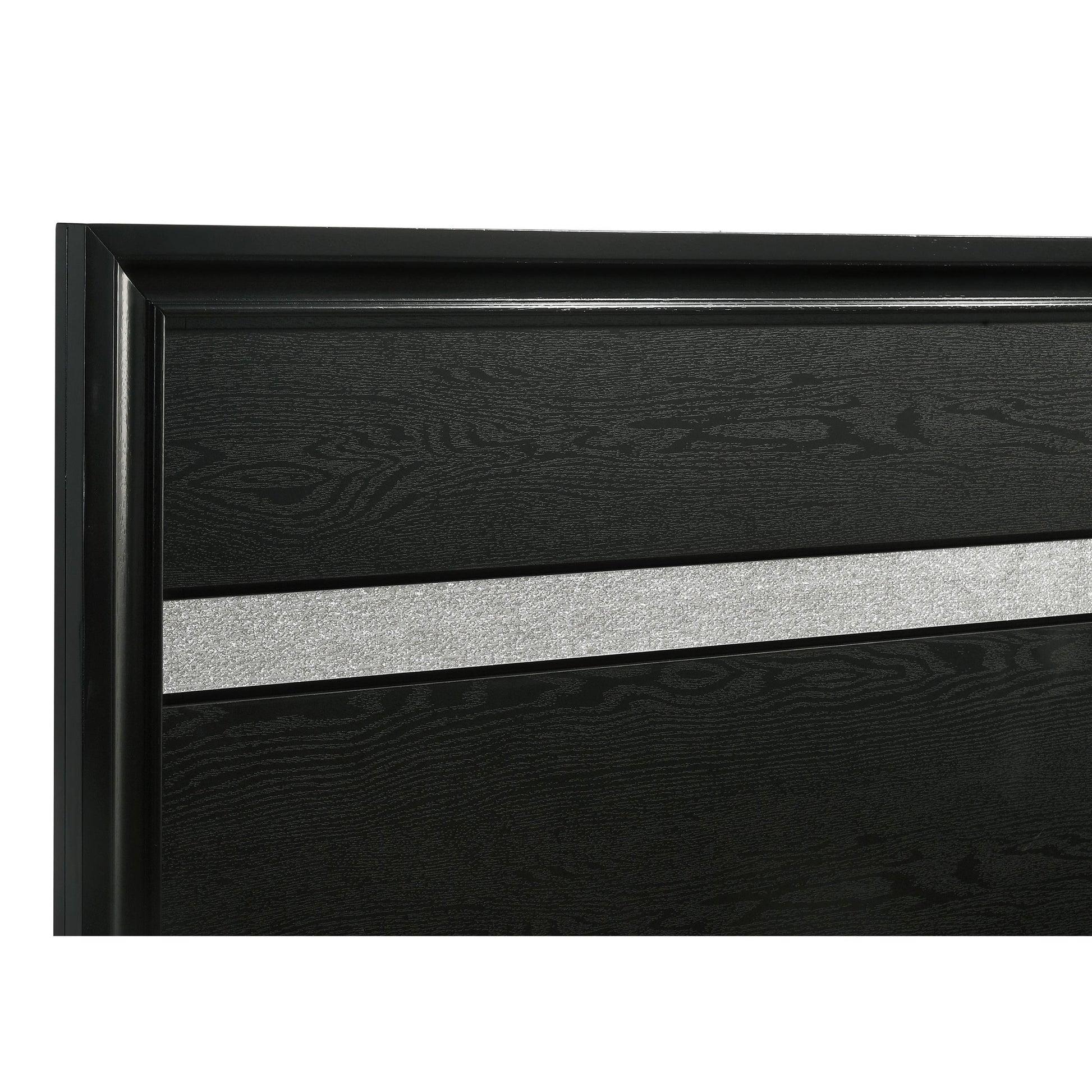  Size_Twin  -- Miranda 206361T 51-inch Wood Twin Storage Panel Bed - Black IMAGE 12
