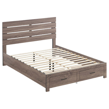  Size_Queen  -- Coaster Furniture Brantford Panel Bed with Storage IMAGE 1