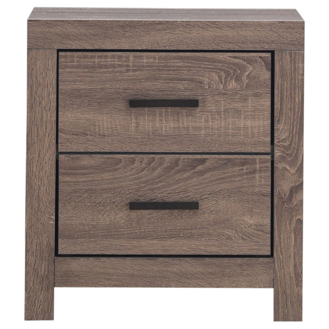  Coaster Furniture Brantford 207042 2-Drawer Nightstand - Barrel Oak IMAGE 1