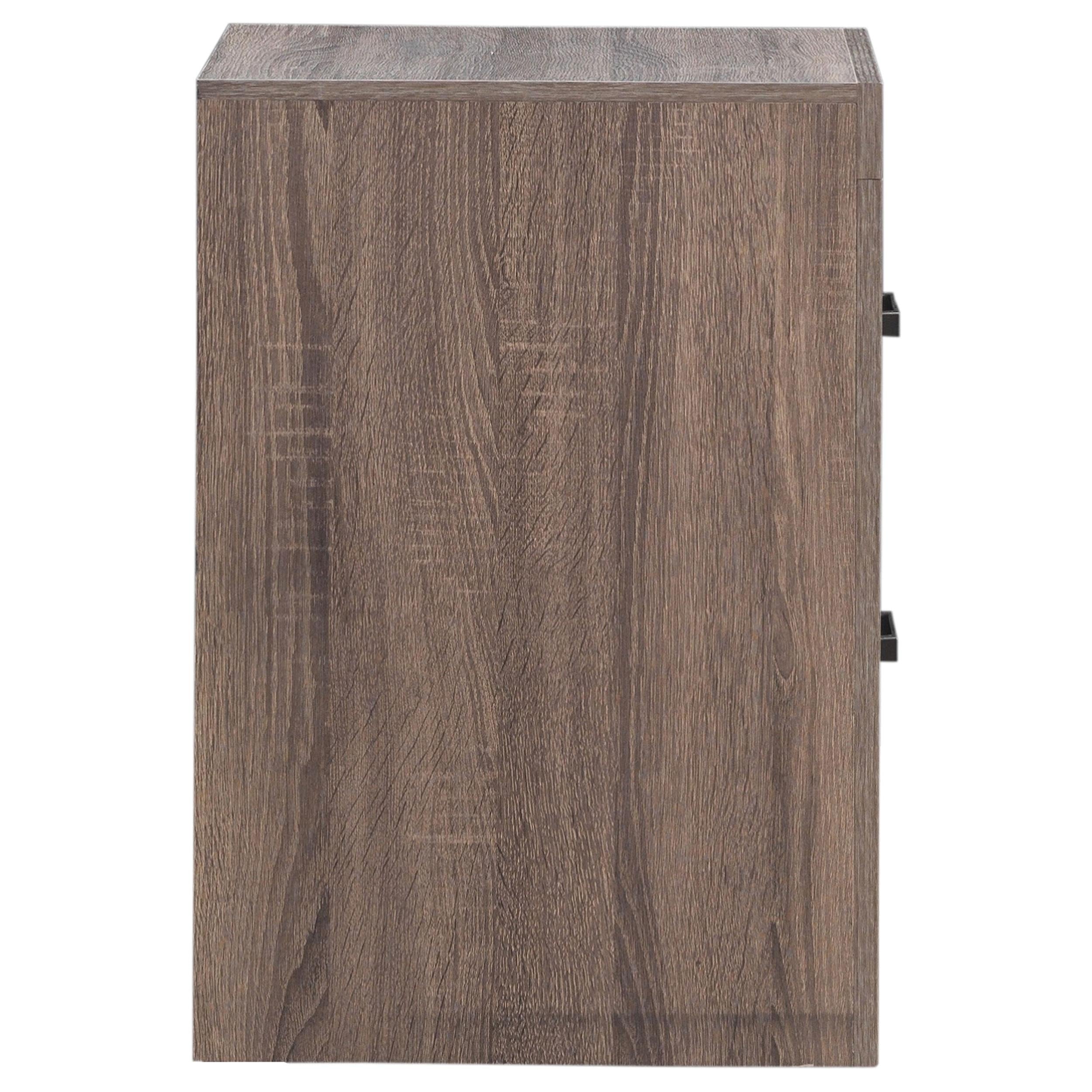  Coaster Furniture Brantford 207042 2-Drawer Nightstand - Barrel Oak IMAGE 8