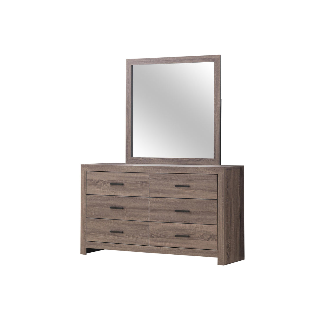  Coaster Furniture Brantford 207044 Dresser Mirror - Barrel Oak IMAGE 1