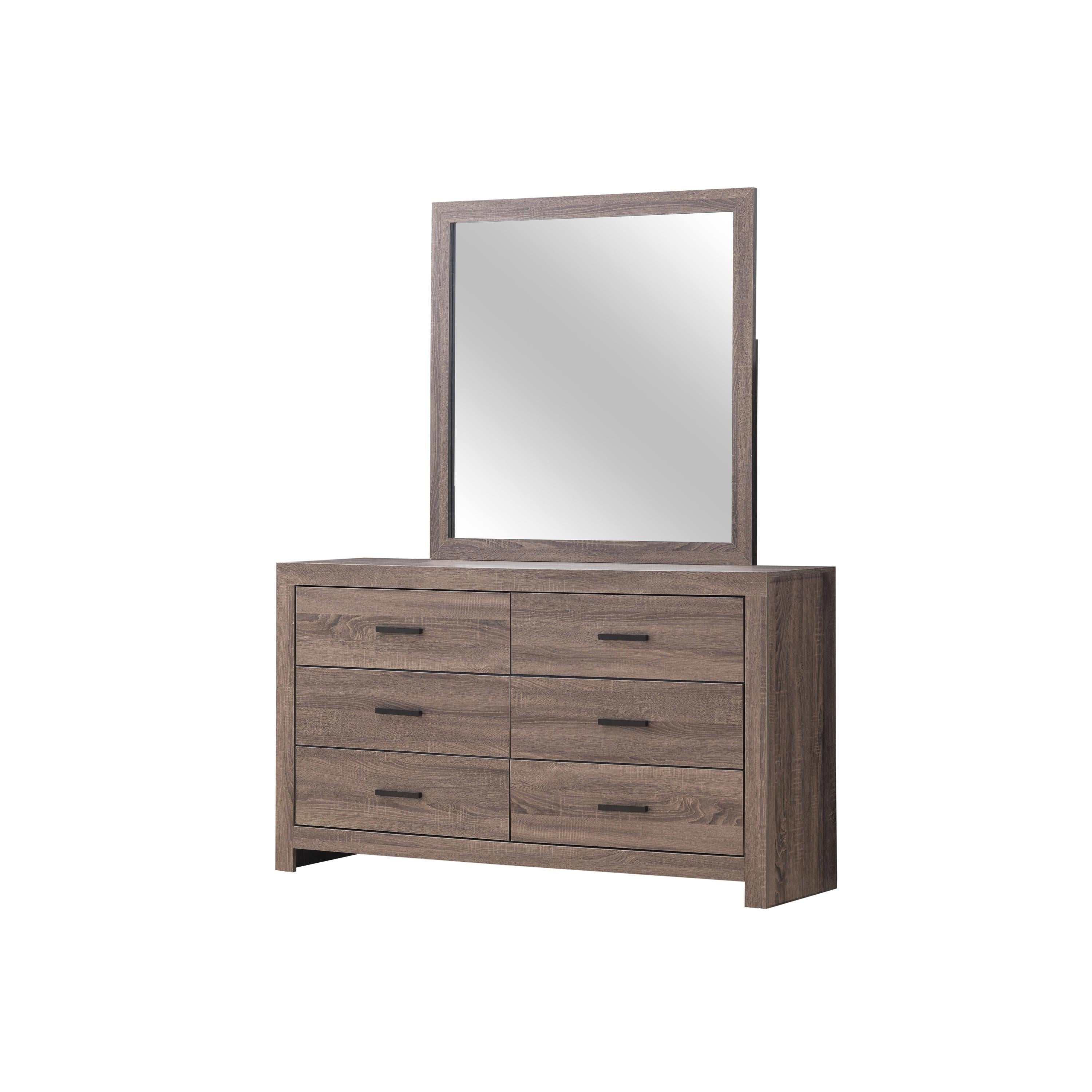  Coaster Furniture Brantford 207044 Dresser Mirror - Barrel Oak IMAGE 2