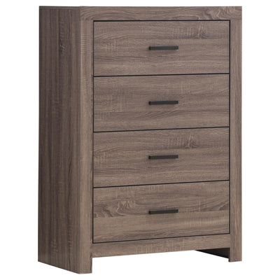  Coaster Furniture Brantford 207045 4-Drawer Bedroom Chest - Barrel Oak IMAGE 1
