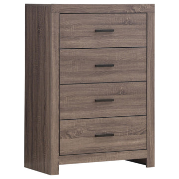  Coaster Furniture Brantford 207045 4-Drawer Bedroom Chest - Barrel Oak IMAGE 1