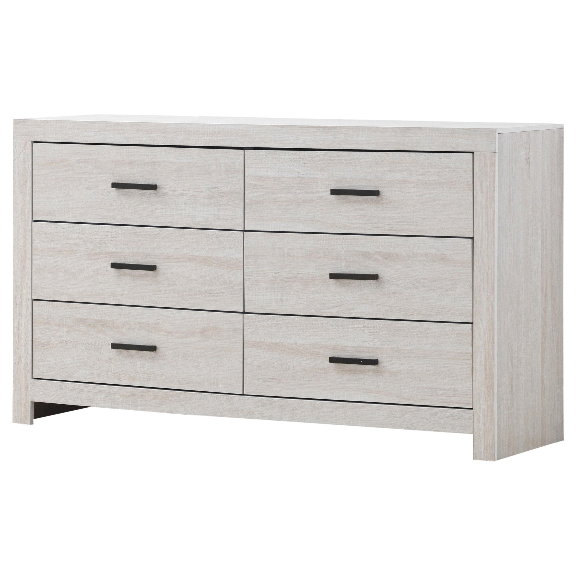  Coaster Furniture Brantford 207053 6-Drawer Dresser - Coastal White IMAGE 3