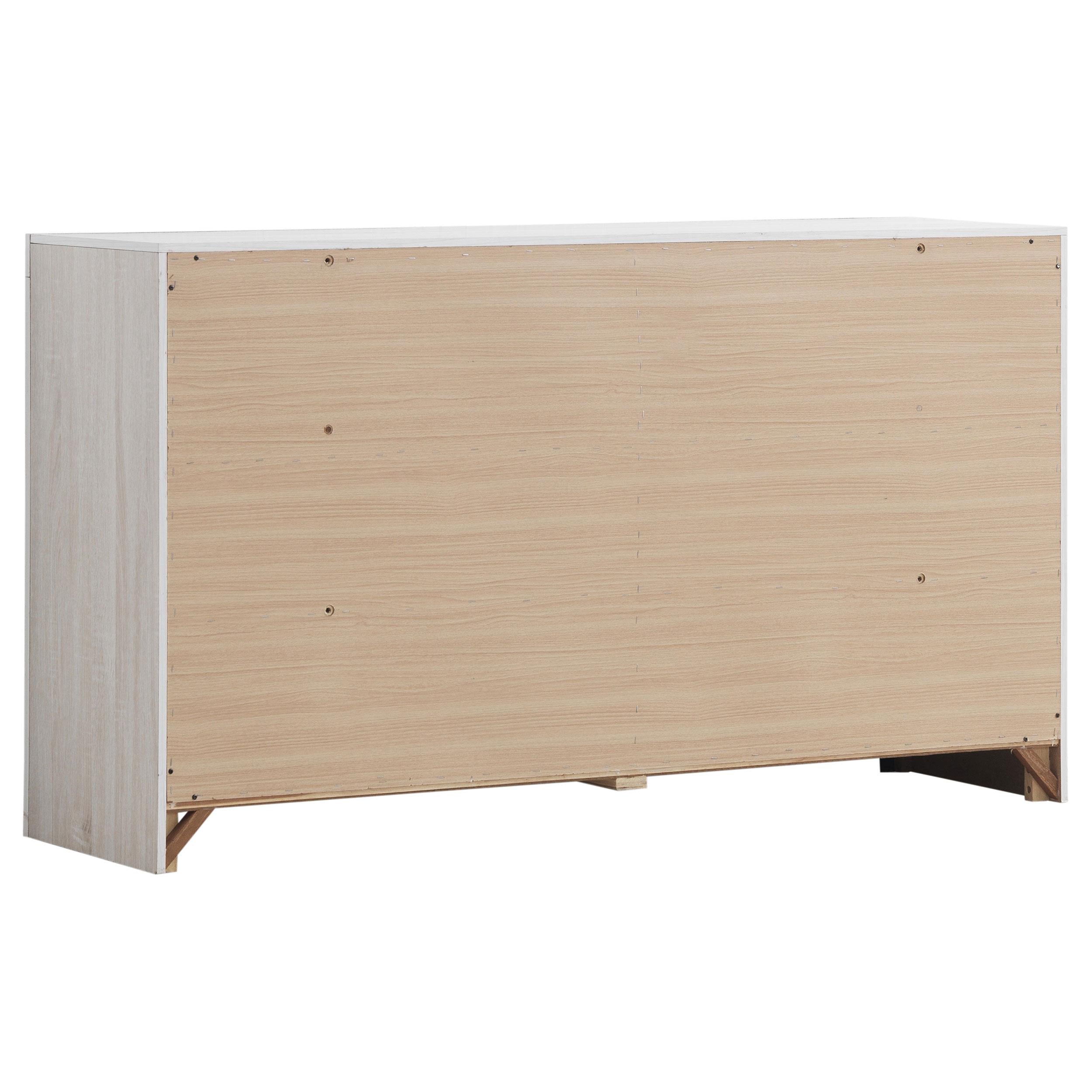  Coaster Furniture Brantford 207053 6-Drawer Dresser - Coastal White IMAGE 5