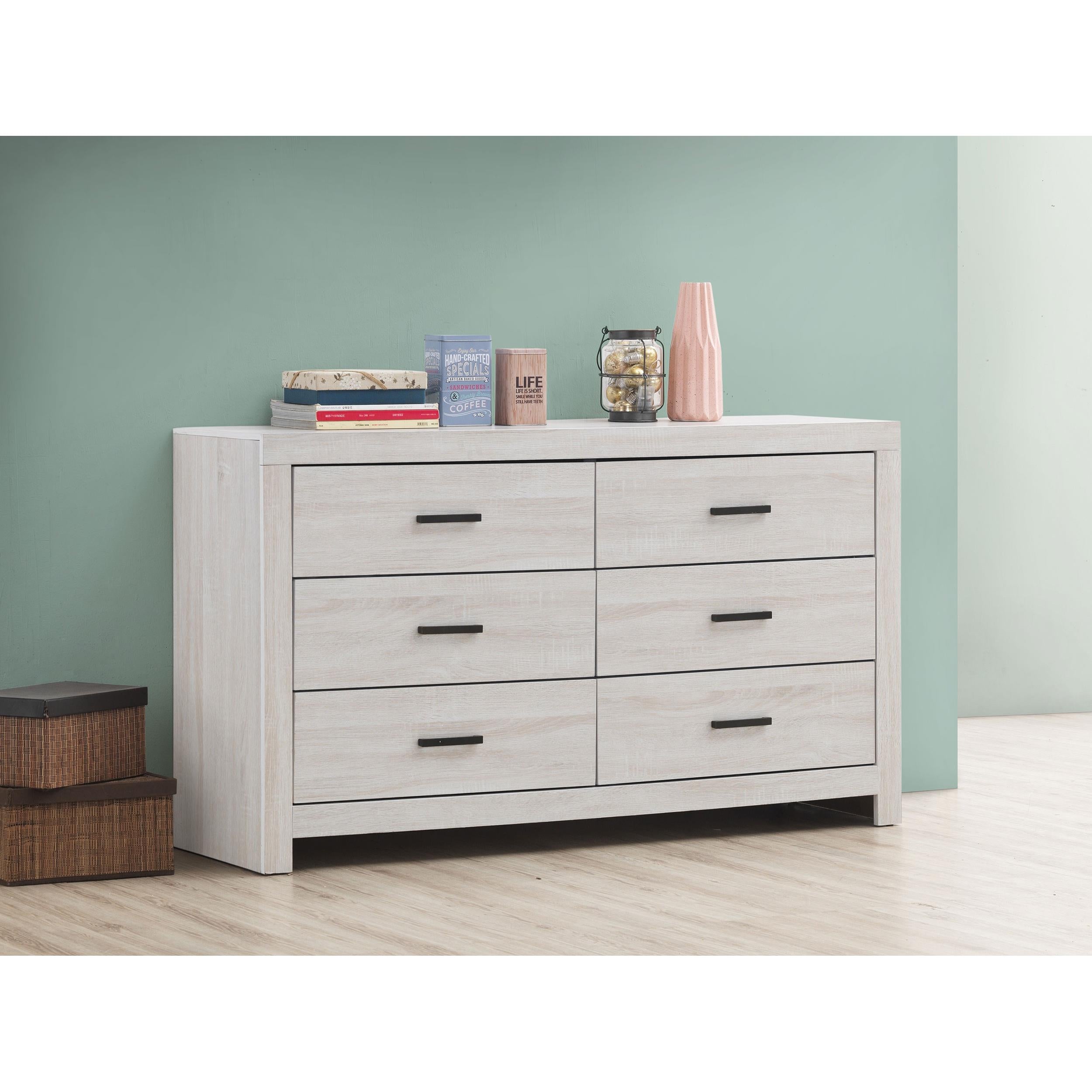  Coaster Furniture Brantford 207053 6-Drawer Dresser - Coastal White IMAGE 9