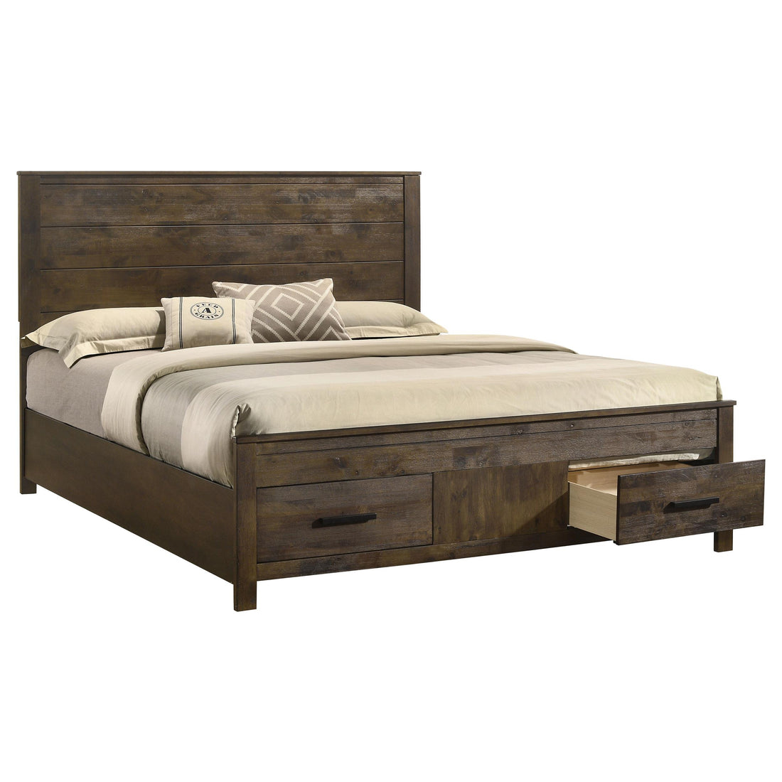  Size_King  -- Coaster Furniture Woodmont Panel Bed with Storage IMAGE 1