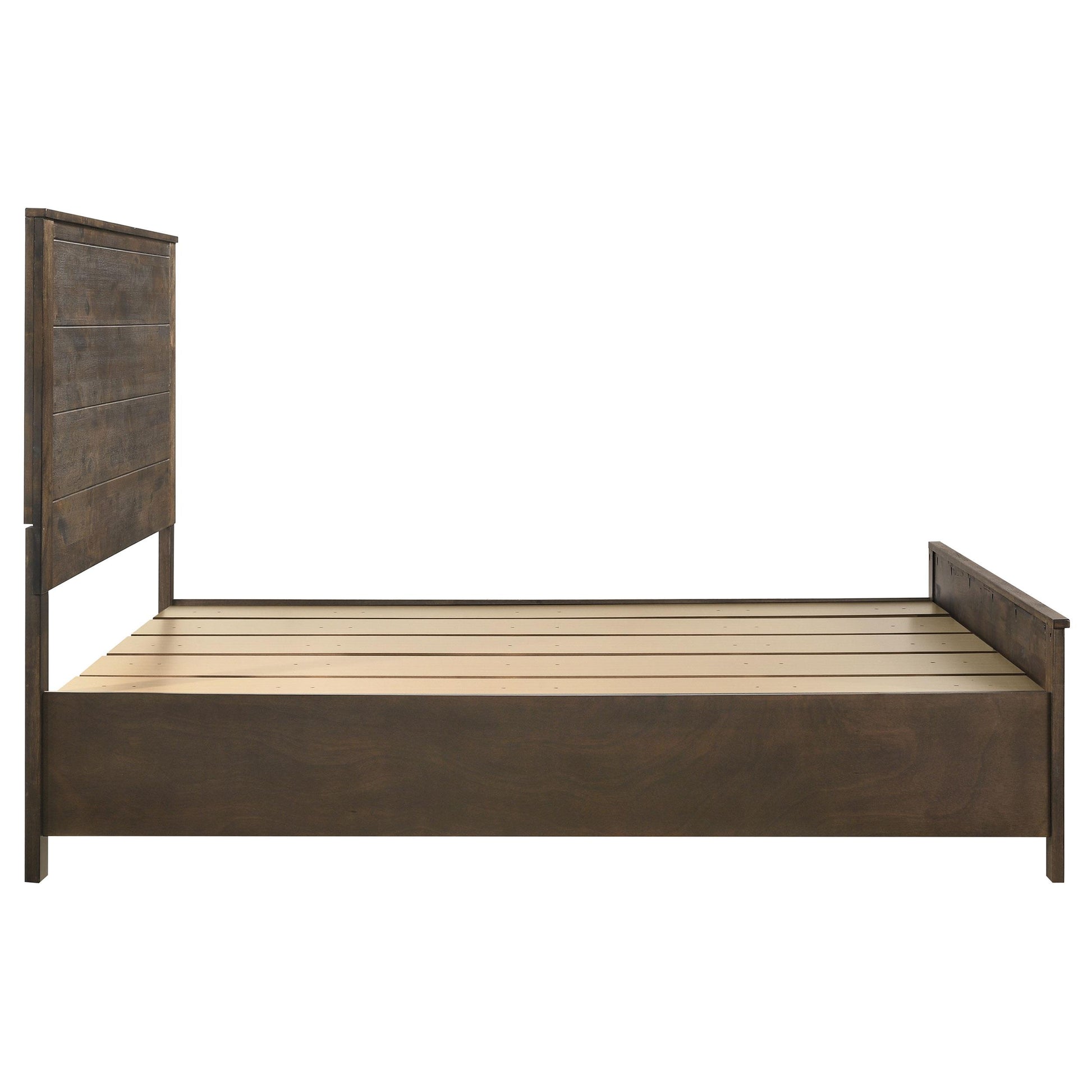  Size_Queen  -- Woodmont 222631Q Wood Queen Storage Panel Bed - Rustic Golden Brown IMAGE 5