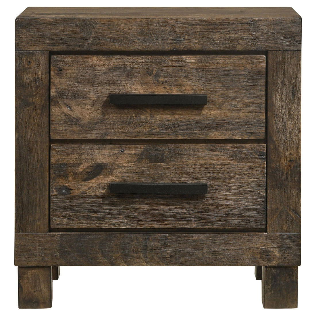  Coaster Furniture Woodmont 222632 2-Drawer Nightstand - Rustic Golden Brown IMAGE 1
