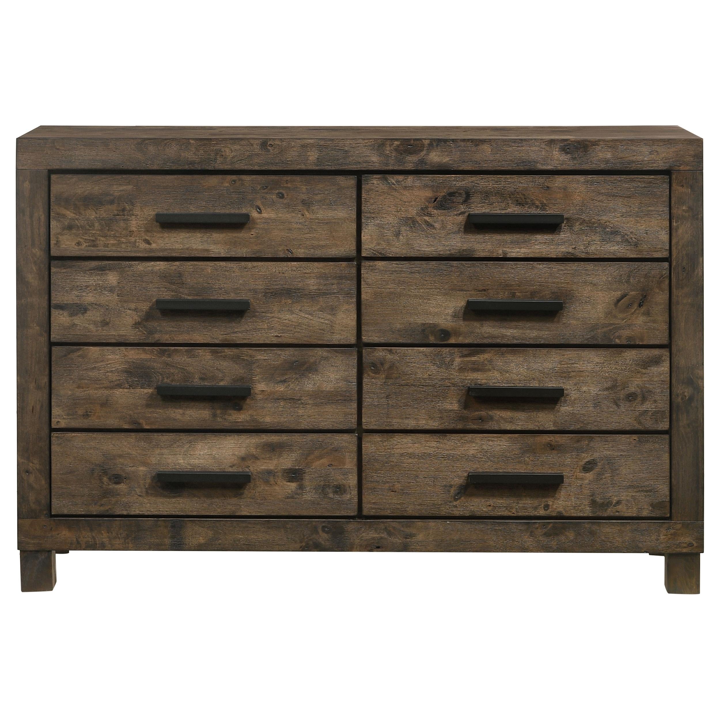  Coaster Furniture Woodmont 222633 8-Drawer Dresser - Rustic Golden Brown IMAGE 2