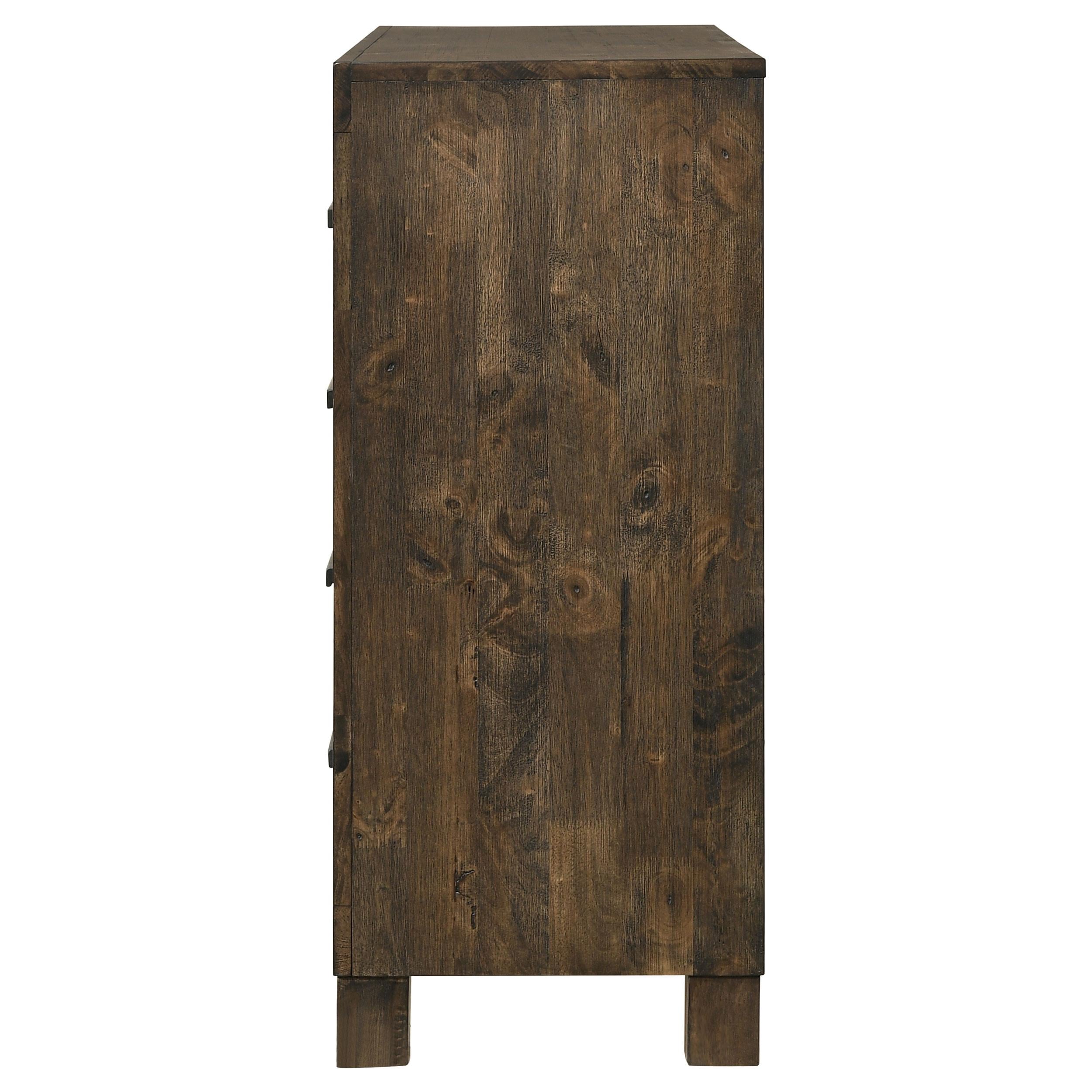  Coaster Furniture Woodmont 222633 8-Drawer Dresser - Rustic Golden Brown IMAGE 4