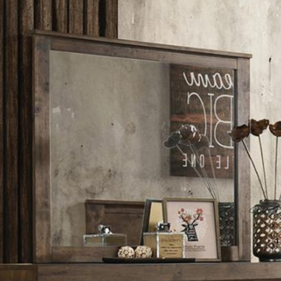  Coaster Furniture Woodmont 222634 Dresser Mirror - Rustic Golden Brown IMAGE 1