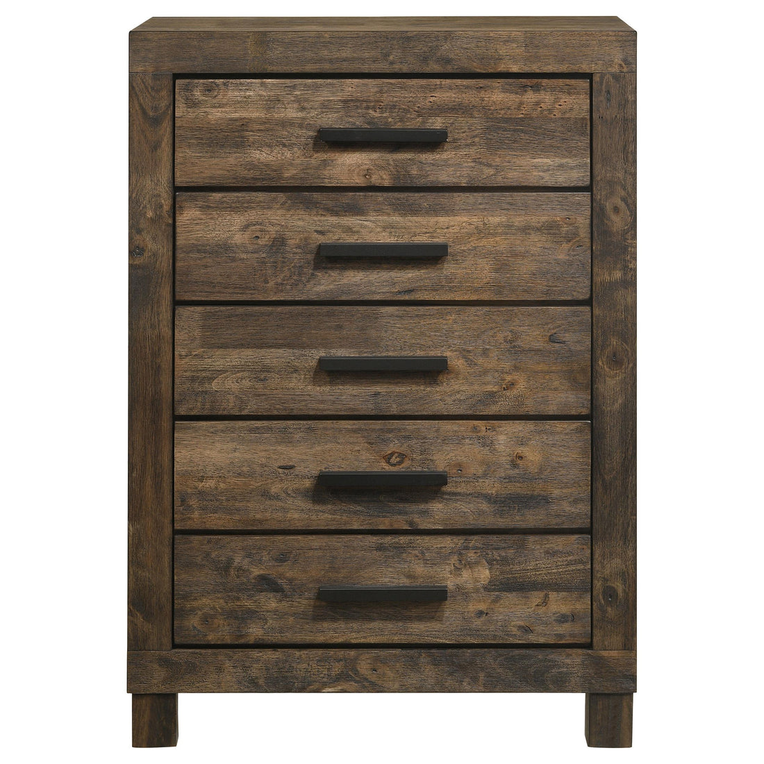  Coaster Furniture Woodmont 222635 5-Drawer Bedroom Chest - Rustic Golden Brown IMAGE 1