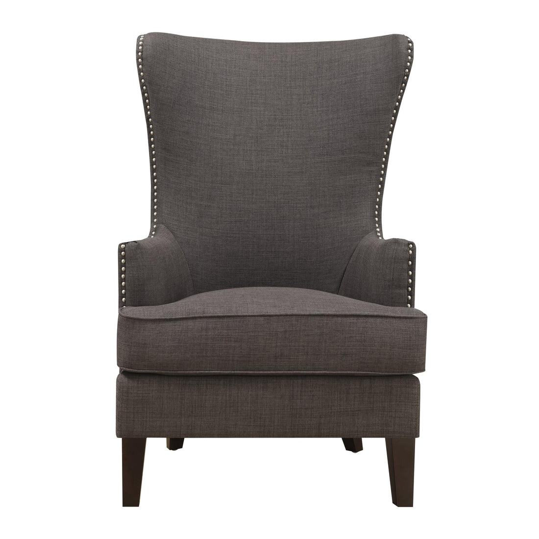  Elements International Kori Accent Chair - Heirloom Charcoal IMAGE 1