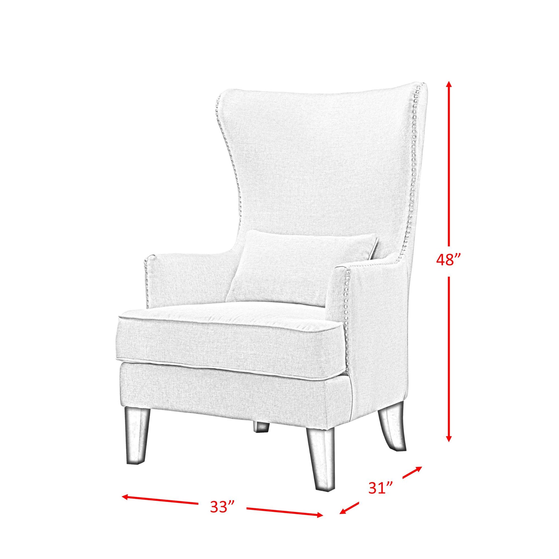  Elements International Kori Accent Chair - Chocolate IMAGE 10