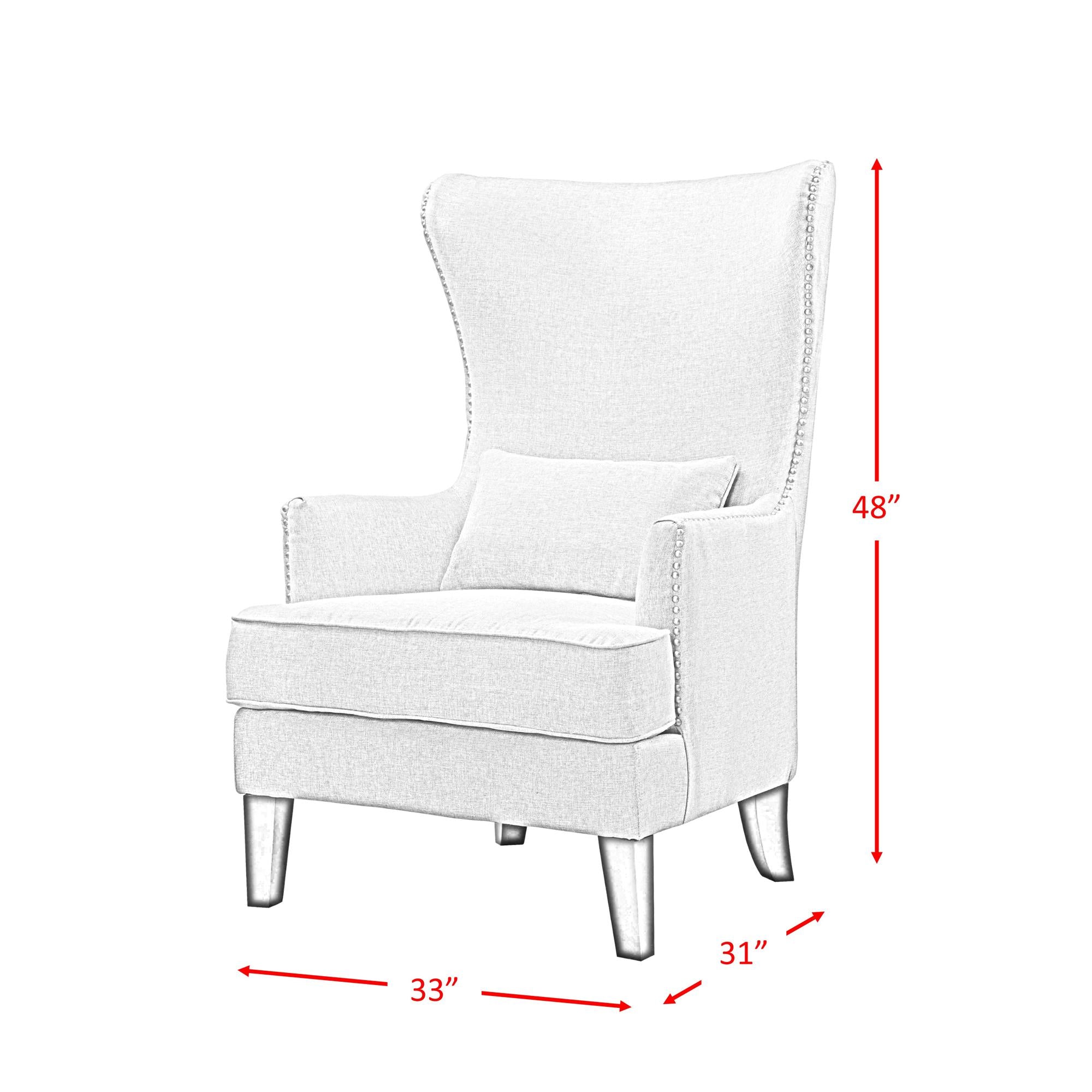  Elements International Kori Accent Chair - Chocolate IMAGE 10