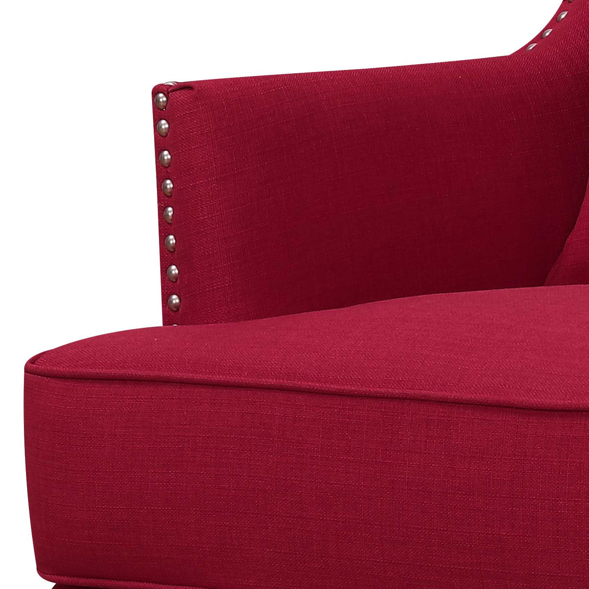  Elements International Kori Accent Chair - Berry IMAGE 6