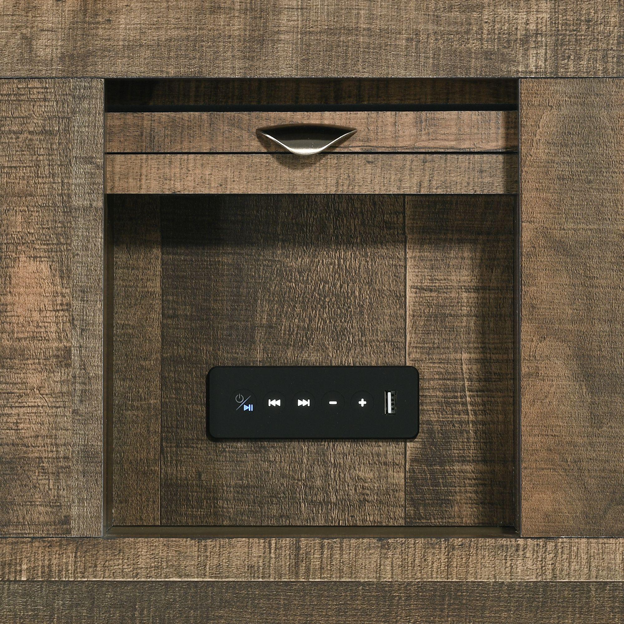  Size_King  -- Elements International Bailey Bookcase Bed IMAGE 8