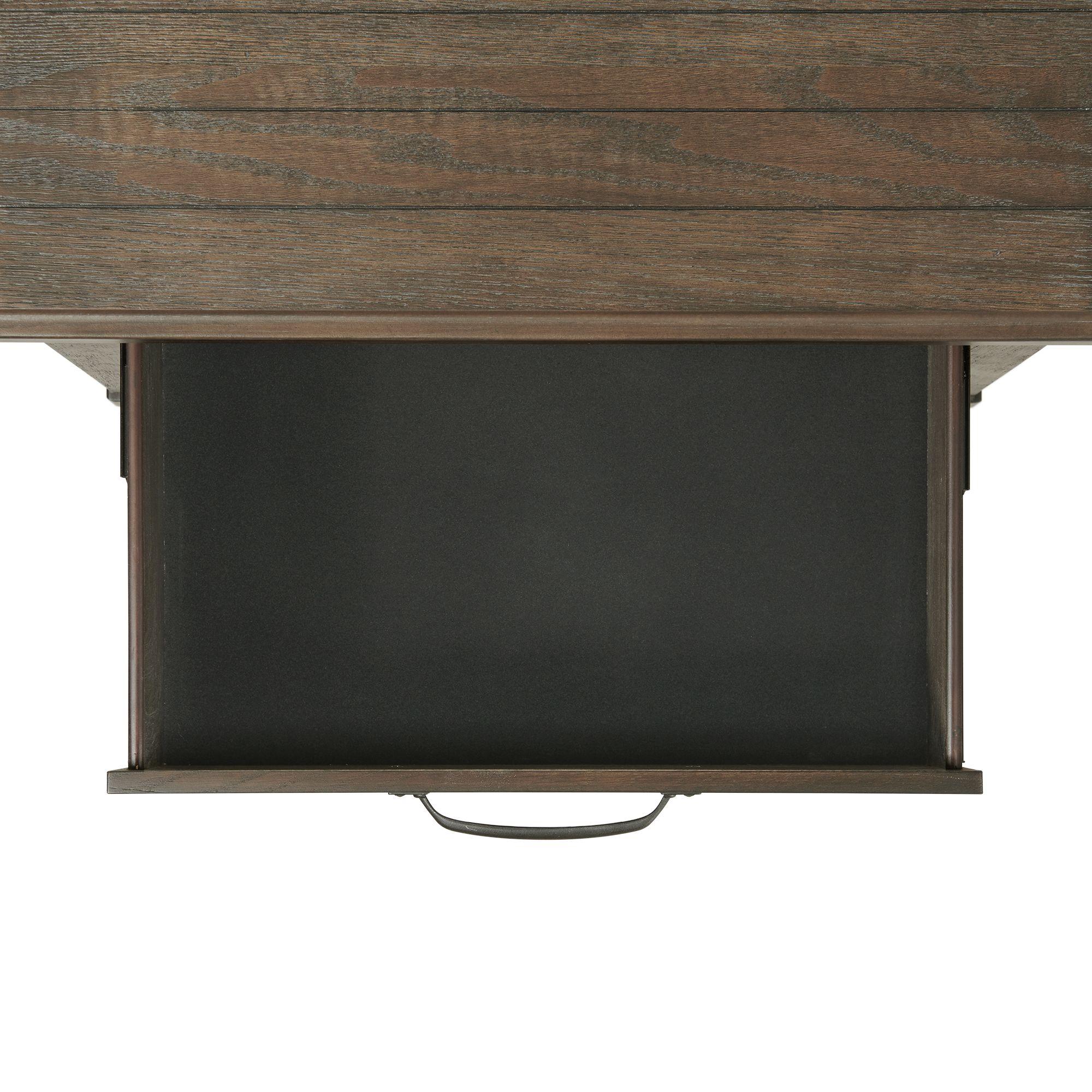  Elements International Scott SC300NS Nightstand with USB Ports - Walnut IMAGE 5