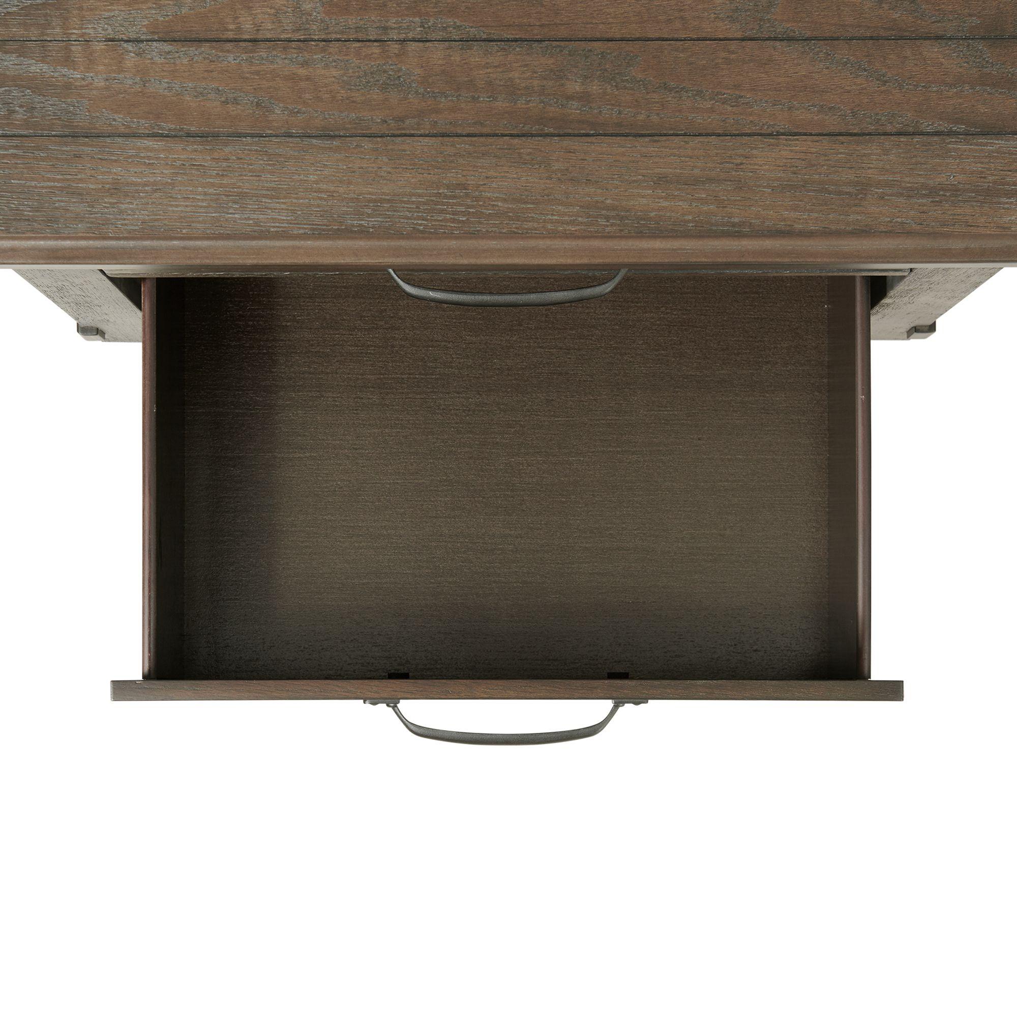  Elements International Scott SC300NS Nightstand with USB Ports - Walnut IMAGE 6