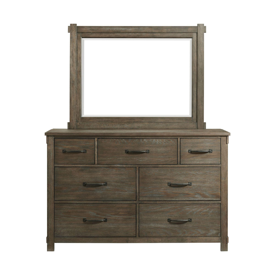  Elements International Scott SC300MR Dresser Mirror - Walnut IMAGE 1
