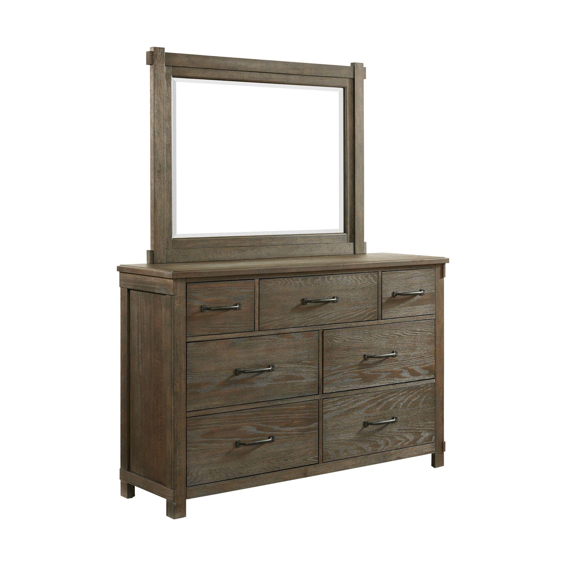  Elements International Scott SC300MR Dresser Mirror - Walnut IMAGE 3