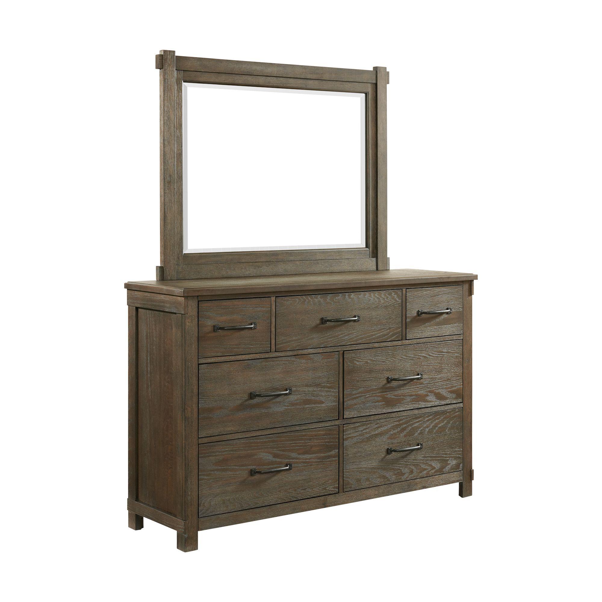  Elements International Scott SC300MR Dresser Mirror - Walnut IMAGE 3