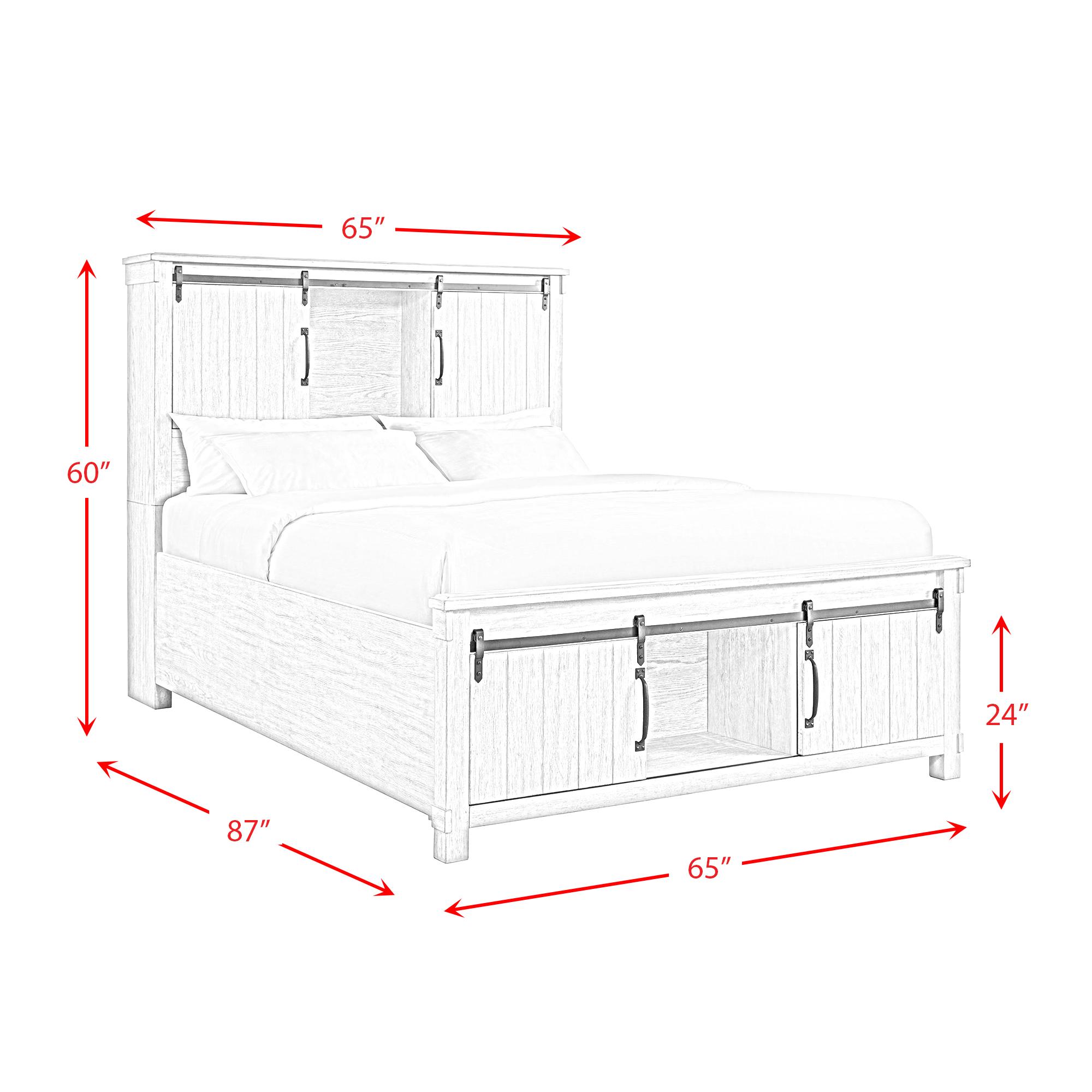  Elements International Scott SC670QB Queen Platform Storage Bed IMAGE 13