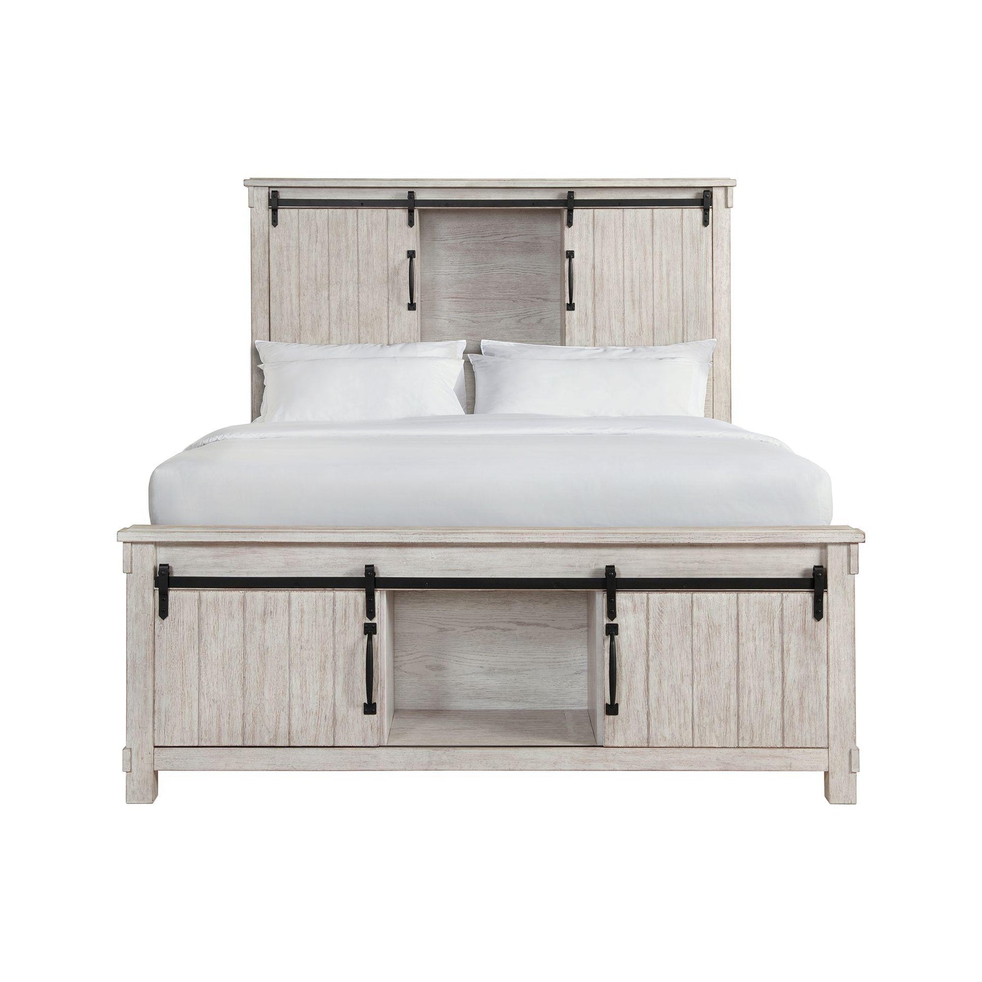  Elements International Scott SC670QB Queen Platform Storage Bed IMAGE 2